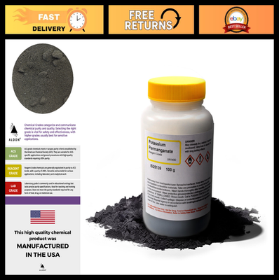 #ad Potassium Permanganate 100g Reagent Grade Chemical for Lab amp; Water Treatment $43.99