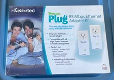 Brand New  Actiontec Mega Plug 85 Mbps Ethernet Adapter Kit HLE08500-01K