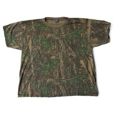 VTG Ace Sportswear Trebark Camo Pocket T Shirt XXL Camoflage Made in USA