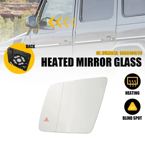 Mirror Glass Heated Blind Spot Driver Side For Mercedes W463 X164 X166 G GL GLS