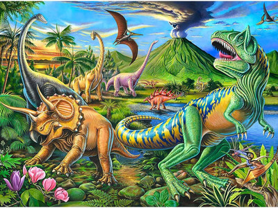 Puzzles for Kids Ages 4-8 Year Old,100 Piece Dinosaur Jigsaw Puzzle for Toddler