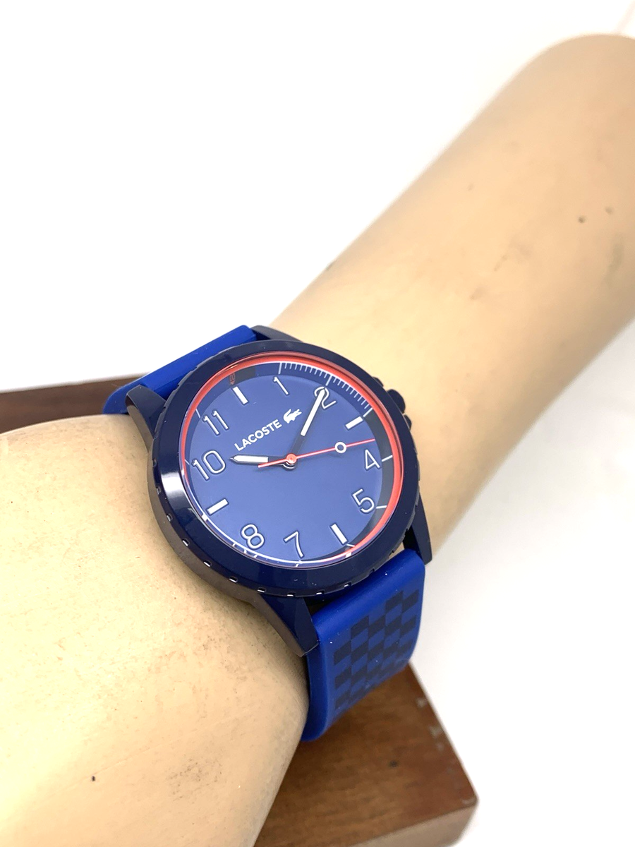 Lacoste Unisex Watch 2020148 Rider Quartz Orange Blue Dial  display picture 2