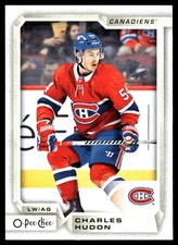 2018-19 O-Pee-Chee #341 Charles Hudon Montreal Canadiens Hockey Card