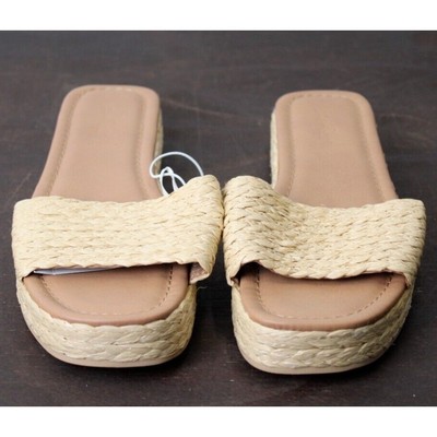 Universal Thread Womens Platform Slide Sandals Espadrille  display picture 1