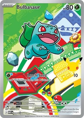 Bulbasaur #037 NM Pokémon MEP Black Star Promos