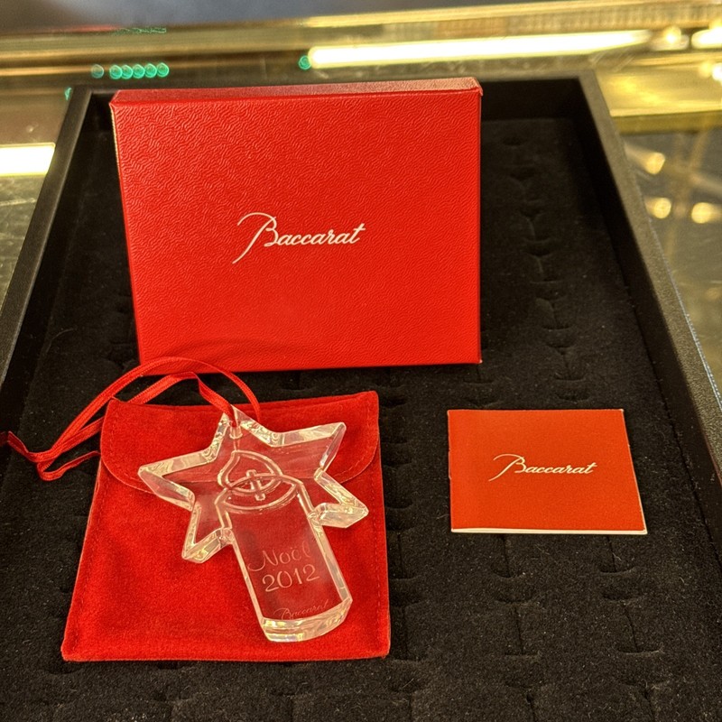 Baccarat Christmas Crystal Ornament 2012 Noel Annual Series in Box France