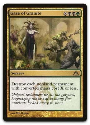Gaze of Granite #72  Dragon's Maze  Magic MTG  NM/EX