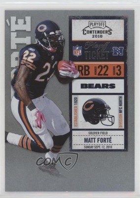 2010 Playoff Contenders Playoff Ticket 33/99 Matt Forte #018 0kz8