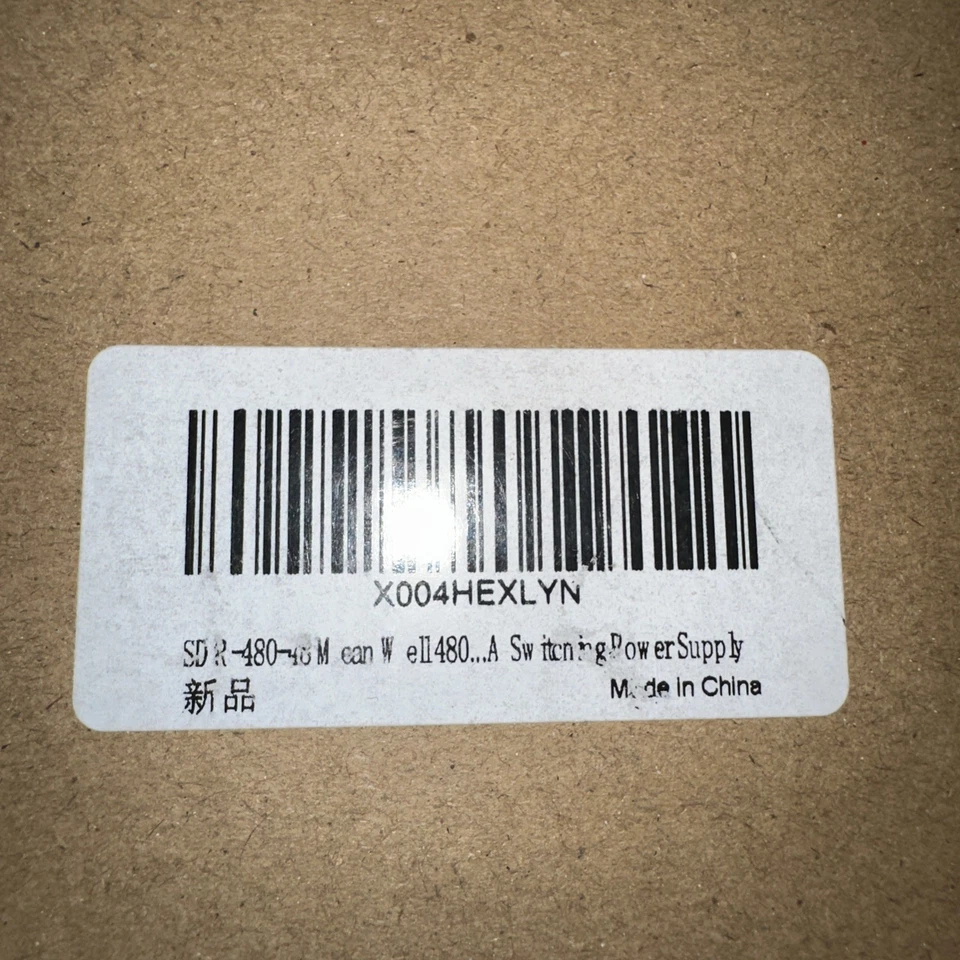 MEAN WELL SDR-480-48 / SDR48048 (TOTALMENTE NUEVO) Foto 3 de 4