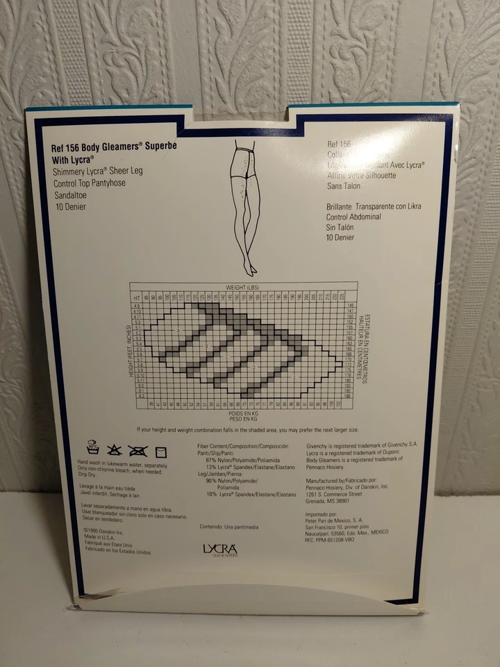 Givenchy Body Gleamers Pantyhose Style 156 Chiffon Pink Size C New - Image 3 of 3