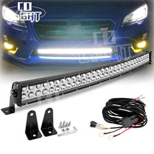 Hidden Bumper 32 800w Led Light Bar Combo Wiring Kits For Subaru Wrx Sti 15-19