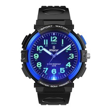 Kids Watch Analog with 7 Colorful Night Lights Boys Girls Waterproof Soft Str...