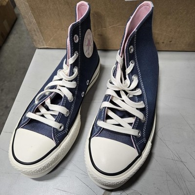 Converse Women's Chuck Taylor All Star Lift Platform Denim Sneakers Navy/Pink 7