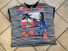 NEUW VIA APPIA DUE SOMMER-TRAUM-T-SHIRT Gr.50 TRENDY MARETIM-STYLE GLITZER NEUWE