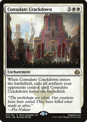 Consulate Crackdown 2x FOIL AER MTG Aether Revolt Rare MINT white