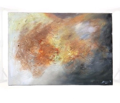 **Tektonik / Tectonics   Abstrakte Kunst 70x100 cm   Original   Rost   Gerner**