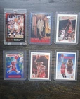 Lot of 6 Michael Jordan Cards. Chicago Bulls.