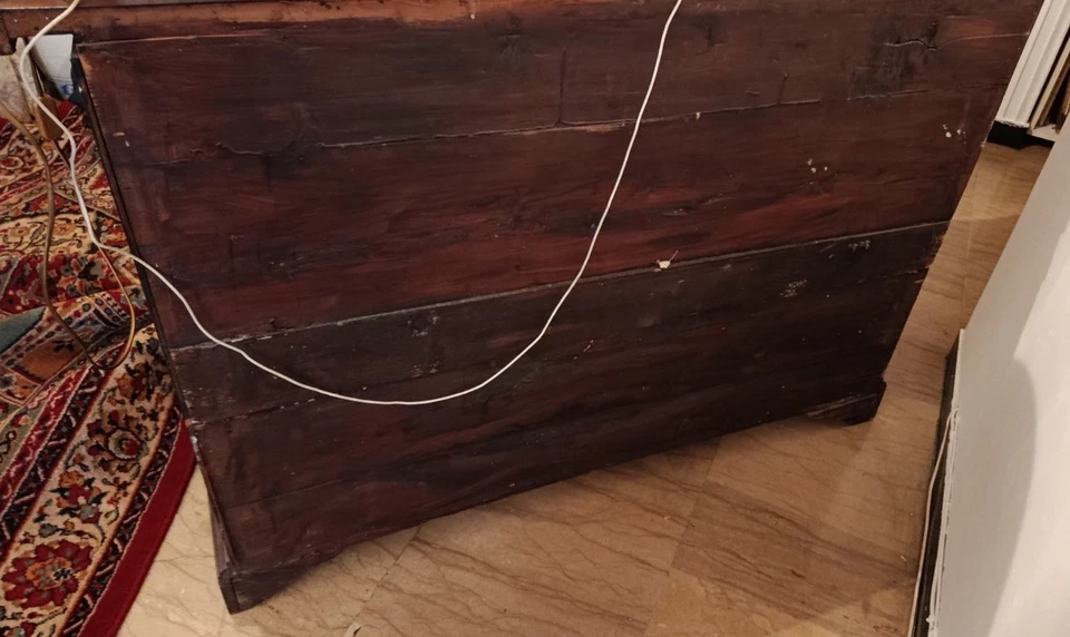 ANTICO COMÒ CANTERANO INTARSIATO Stile Barocco Epoca Fine ‘800 - Immagine 4 di 4