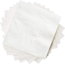 GUSTO [500 Count - 4.5 X 4.5 Folded] White Be...