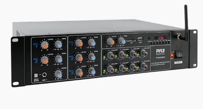 Pyle 8-Channel Wireless Bluetooth Power Amplifier - 4000W Rack Mount PT8050CH