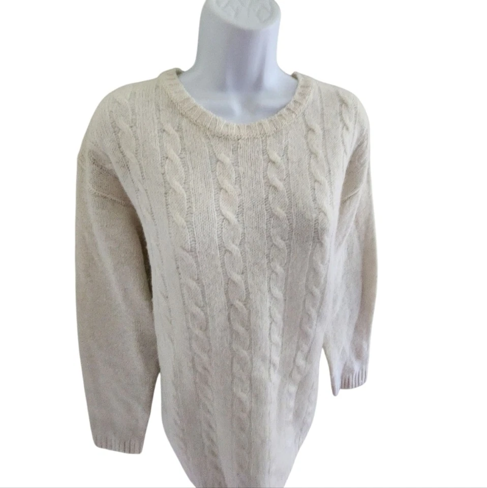 Suéter tejido con cable 100 % lana Shetland Line Of Trade - Para mujer Foto 3 de 4