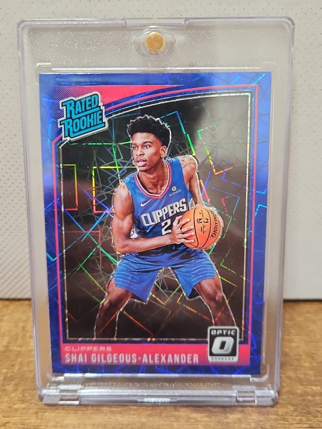 2018-19 Panini Optic-Rookie Shai Gilgeous-Alexander #162 Blue Velocity Prizm RC