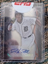 Derek Hill Auto 2014 Bowman Sterling Prospect Autograph Tigers RC