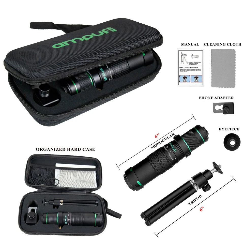 Ampufi Monocular Telescope - High Power 22X Zoom With Smartphone Holder  - Image 4 of 4