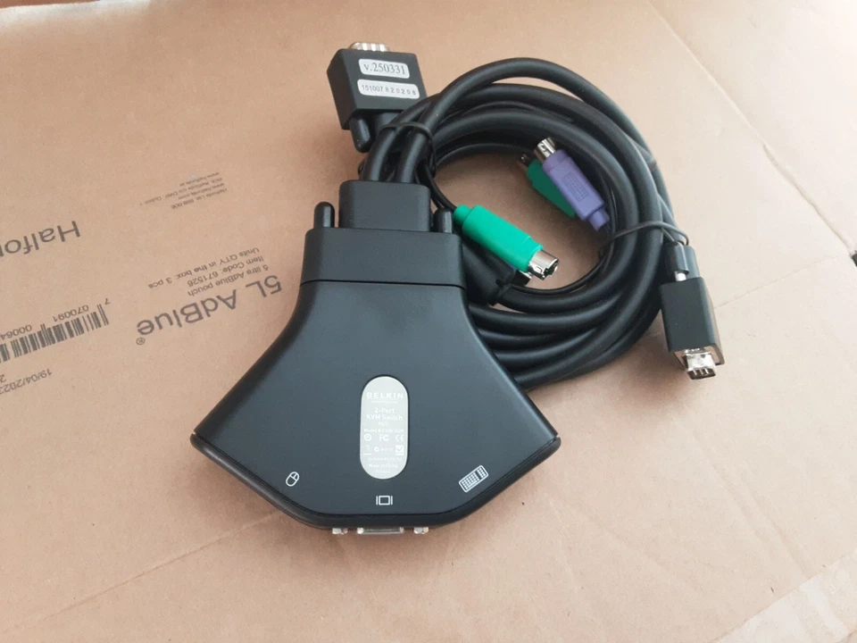 BELKIN 2-PORT KVM WITH CABLES (F1DK102Puk) - Image 3 of 4
