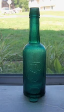 NICE VICTORIAN TEAL COLORED SAUCE EMBOSSED, S P