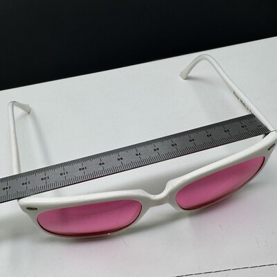 Vintage Maui Jim 001 Nylon Sunglasses White Pink Lenses France Rare Vintage Maui Jim 001 Nylon Sunglasses White Pink Lenses  main image 3