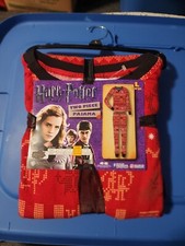 Harry Potter Fair Isle 2 Piece Women's Red Thermal Sleep Set Size Large NWT