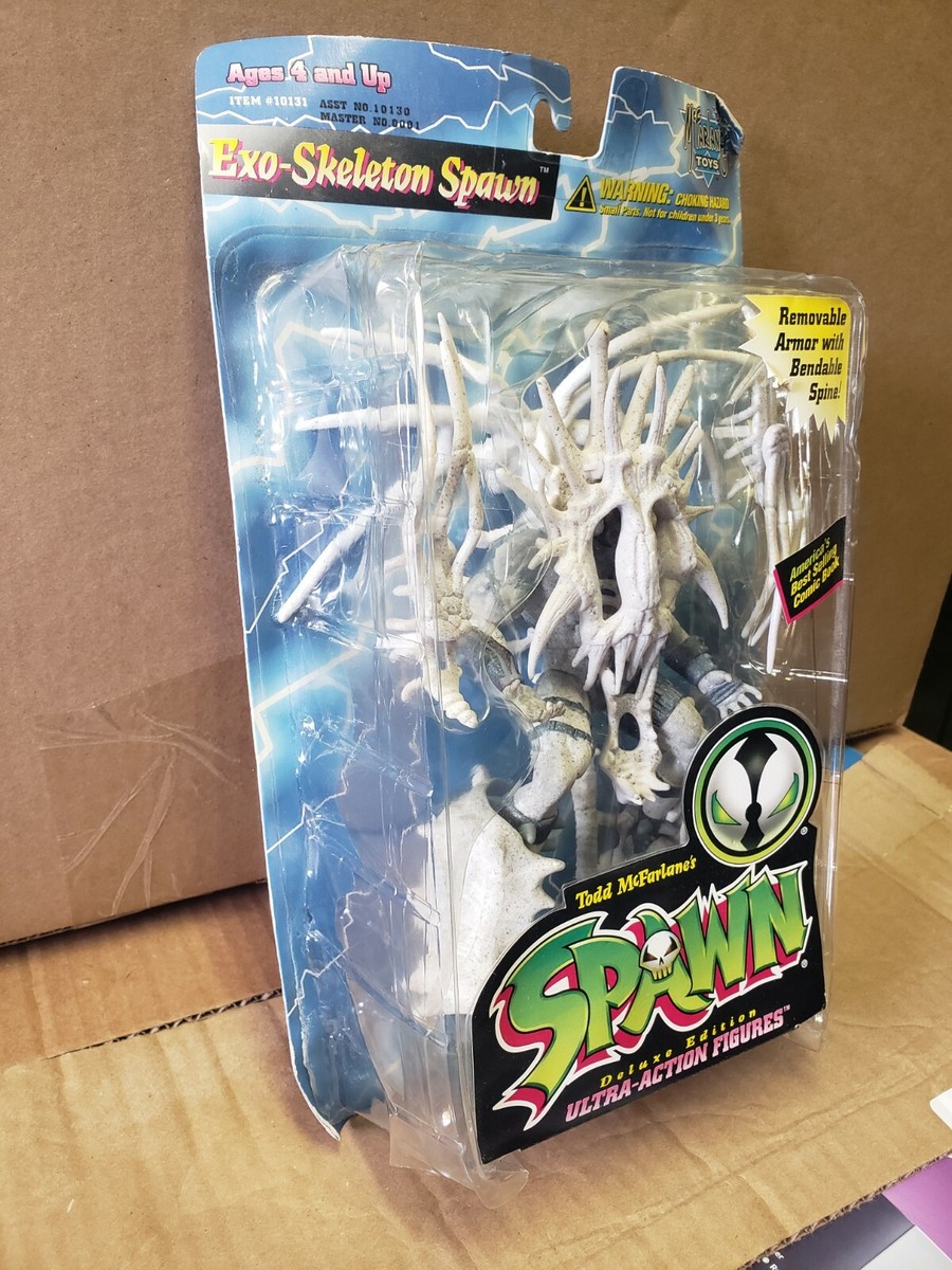 1996 McFarlane Toys Spawn Series 4 Exo-Skeleton Spawn (White