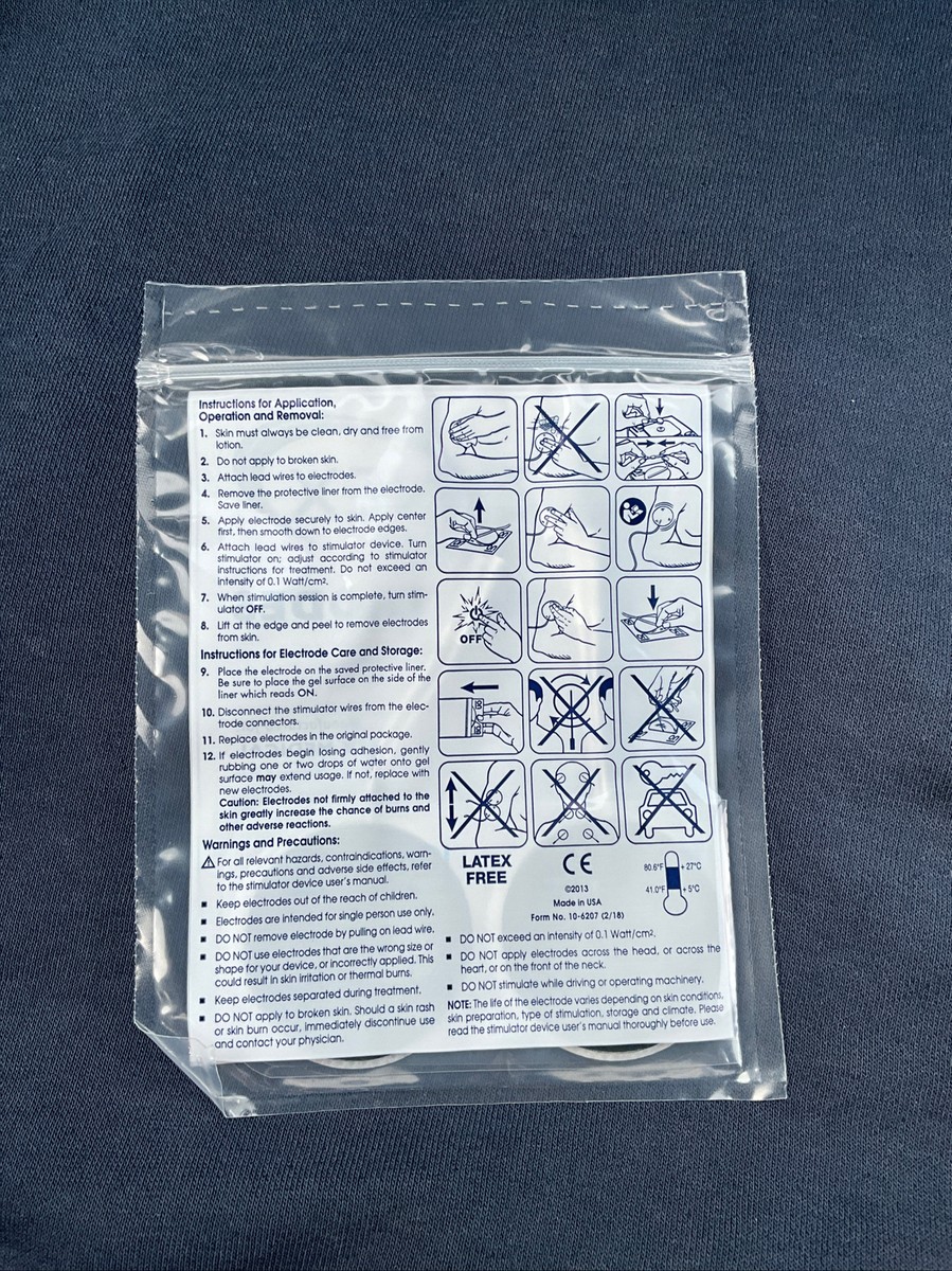 NEW Pack of 4 ZYNEX MEDICAL Electrodes 2 NEW Pack of 4 ZYNEX MEDICAL Electrodes 2