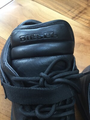 DIESEL Black Leather POP ROCK Shoe Size UK-11 | eBay UK display picture 1