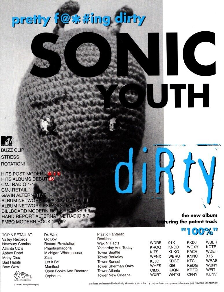 1992 SONIC YOUTH 
