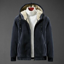 Herren Dick Kapuzenjacke Sweatshirt Fleecejacke Kapuzenpullover Warm Winter 8XL