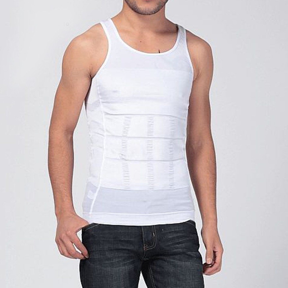 Sport Body Shaper Vest Per Uomo, Dimagrante Vita Trimmer Shapewear, Camicie Di Compressione Del Seno Per L'esercizio - Foto 5