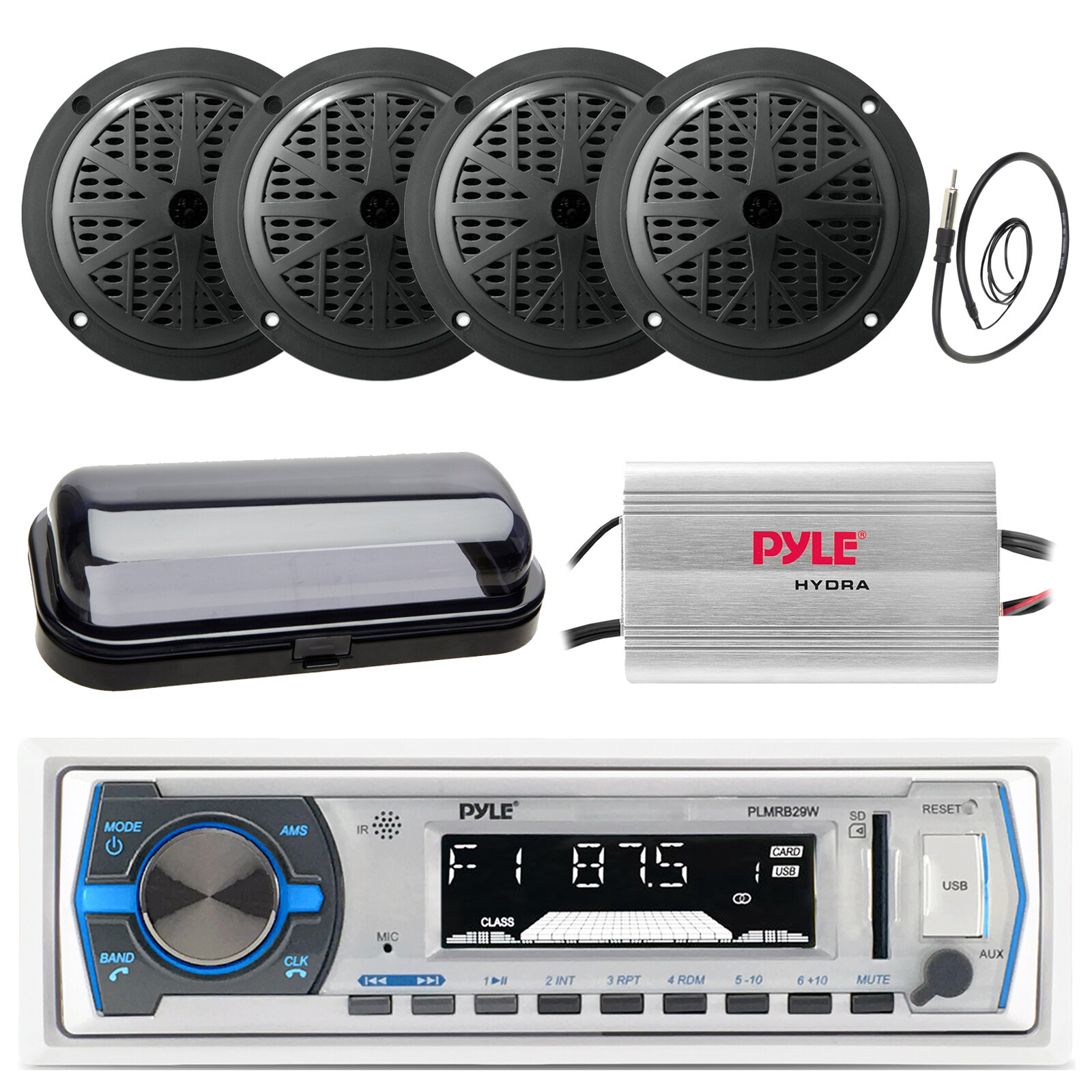 Pyle PLMRB29W MP3 USB SD Bluetooth In-Dash Radio Receiver - Foto 3