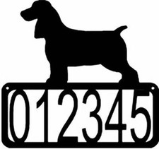 Field Spaniel Dog House Address Sign - Made in USA