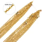 20pcs Wholesale Stainless Steel Gold Tone Necklace for DIY Jewelry Chains
