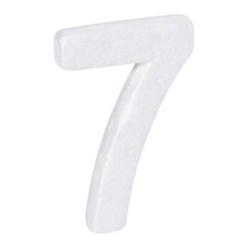 Foam Numbers 7 Numeral EPS White Polystyrene Number 100mm/4 Inch