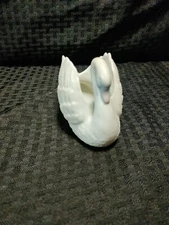 Vintage Crowning Touch Japan Ivory Swan Planter 