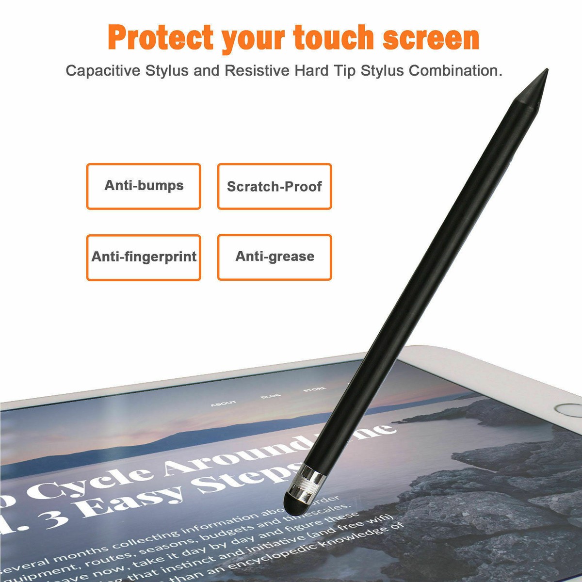 Capacitive Pen Touch Screen Stylus Pencil for Tablet iPad Cell - Main Image
