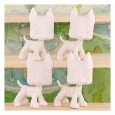 lps Great Dane White Molds 4pcs White Base Designed by Yourself Figures DIY