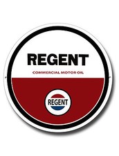 Regent Commercial Moteur Huile 27.9cm Rond Métal Panneau.garage Métal Signe