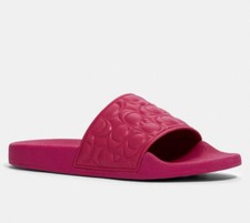 NWT GUARANTEED 100  AUTHENTIC BRAND COACH Women Uli Sport Slide MSRP 128