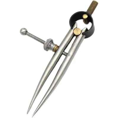 Spacing Gauge, Round Leg Divider, Adjustable Edge Marker Ruler Circular Compass