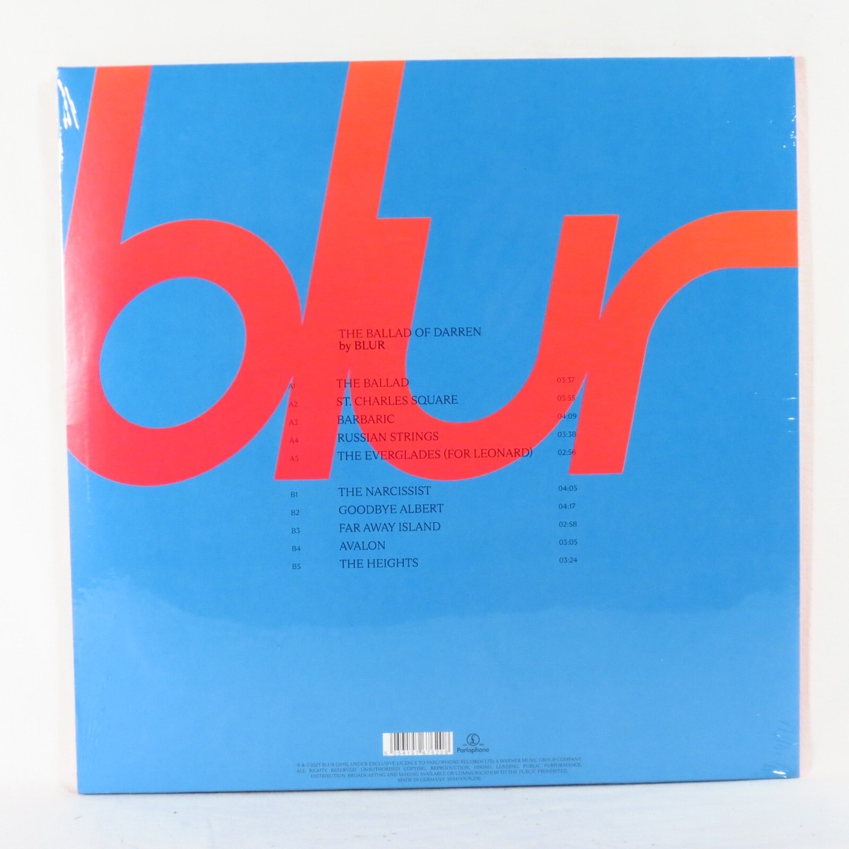 BLUR ‎– The Ballad Of Darren 2023 Ltd. Deluxe Clear LP w/ 7