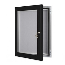 Black Outdoor Lockable Pin Notice Boards